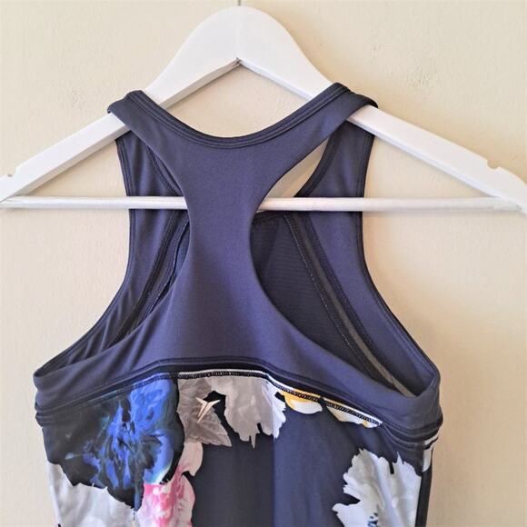 Old Navy Blue Multicolored Racerback Floral Swim Top.- Size SP - Picture 6 of 7